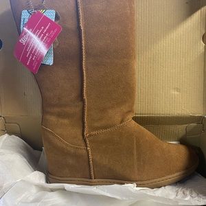 SKECHERS WOMENS SKCH PLUS 3 HIGHER GROUND BROWN BOOTS SZ 7